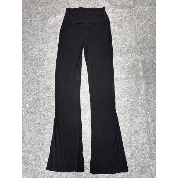 Lululemon Groove Super High Rise Flared Pants Nulu Black Athletic Leggings Size4 - Picture 5 of 9